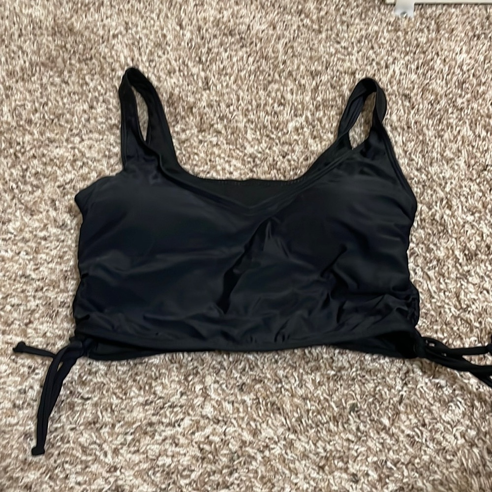 Black longer swimsuit